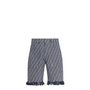 FENDI Monogram Jacquard Bermuda Shorts Men DENIM Pants